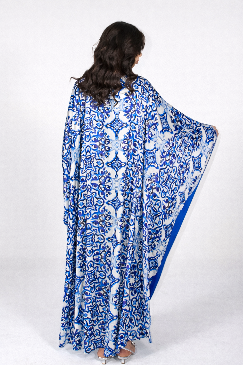 Blue Mosaic Elegance Abaya