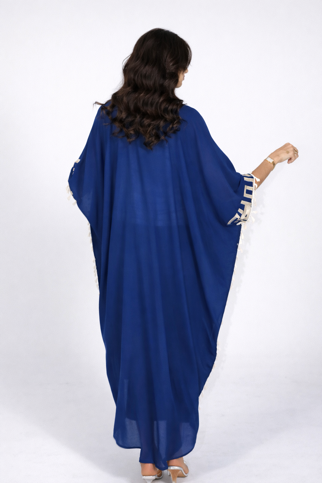 Midnight Blue Tassel Abaya
