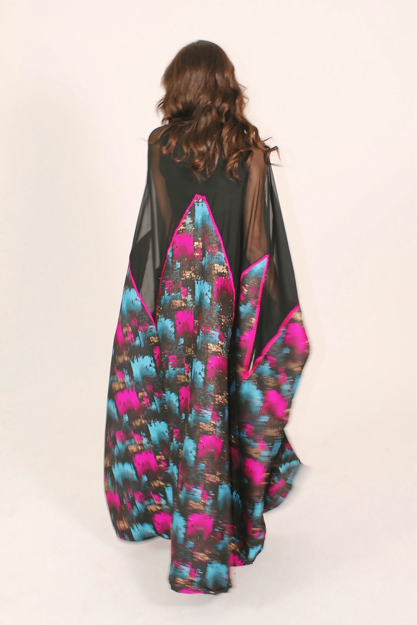 Midnight Bloom Couture Abaya