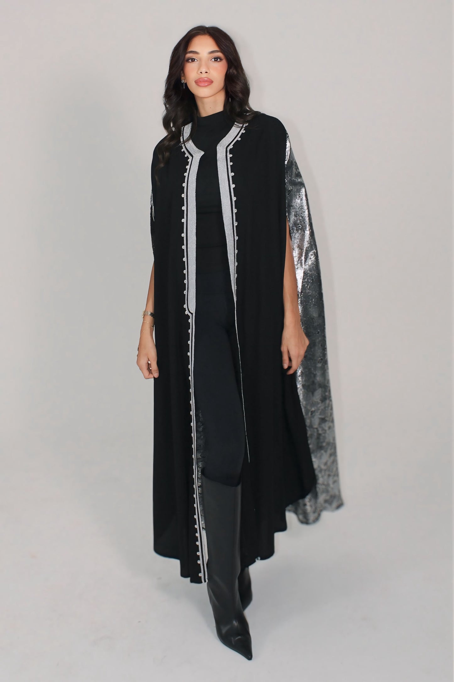 Midnight Veil Couture Abaya
