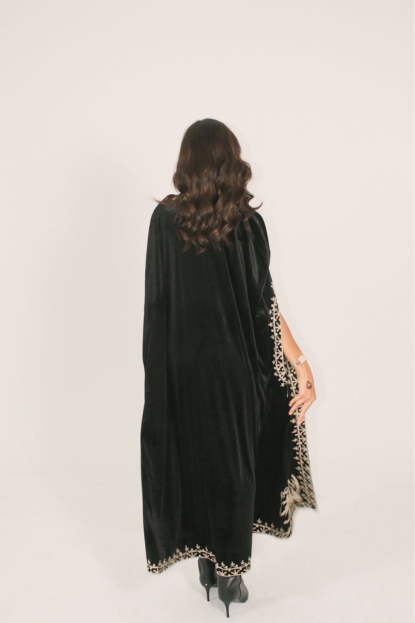 Noir Imperial Embroidered Abaya