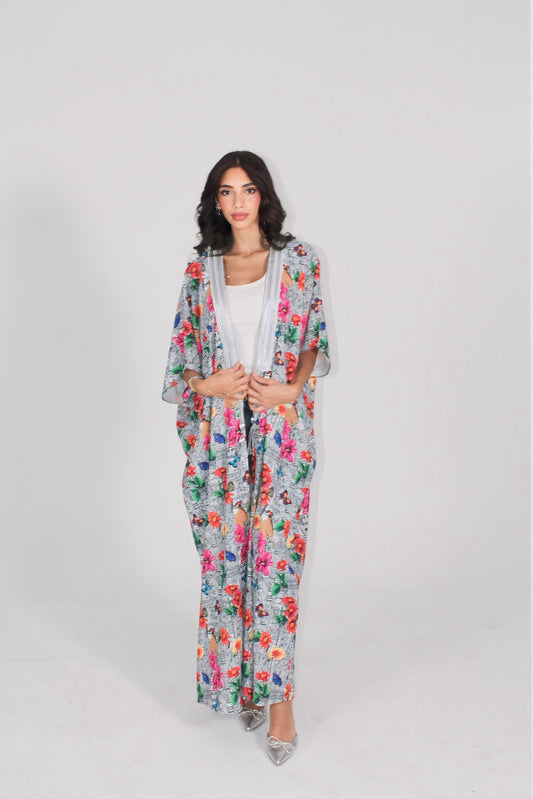 Floral Symphony Luxe Abaya